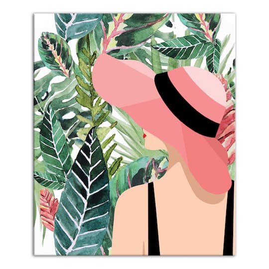 Watercolor Greenery Canvas Wall Art